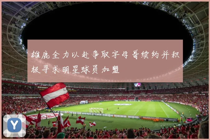 雄鹿全力以赴争取字母哥续约并积极寻求明星球员加盟